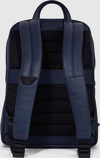 Piquadro David Rucksack Rfid Schutz Cm Laptopfach In Blau Bestellen