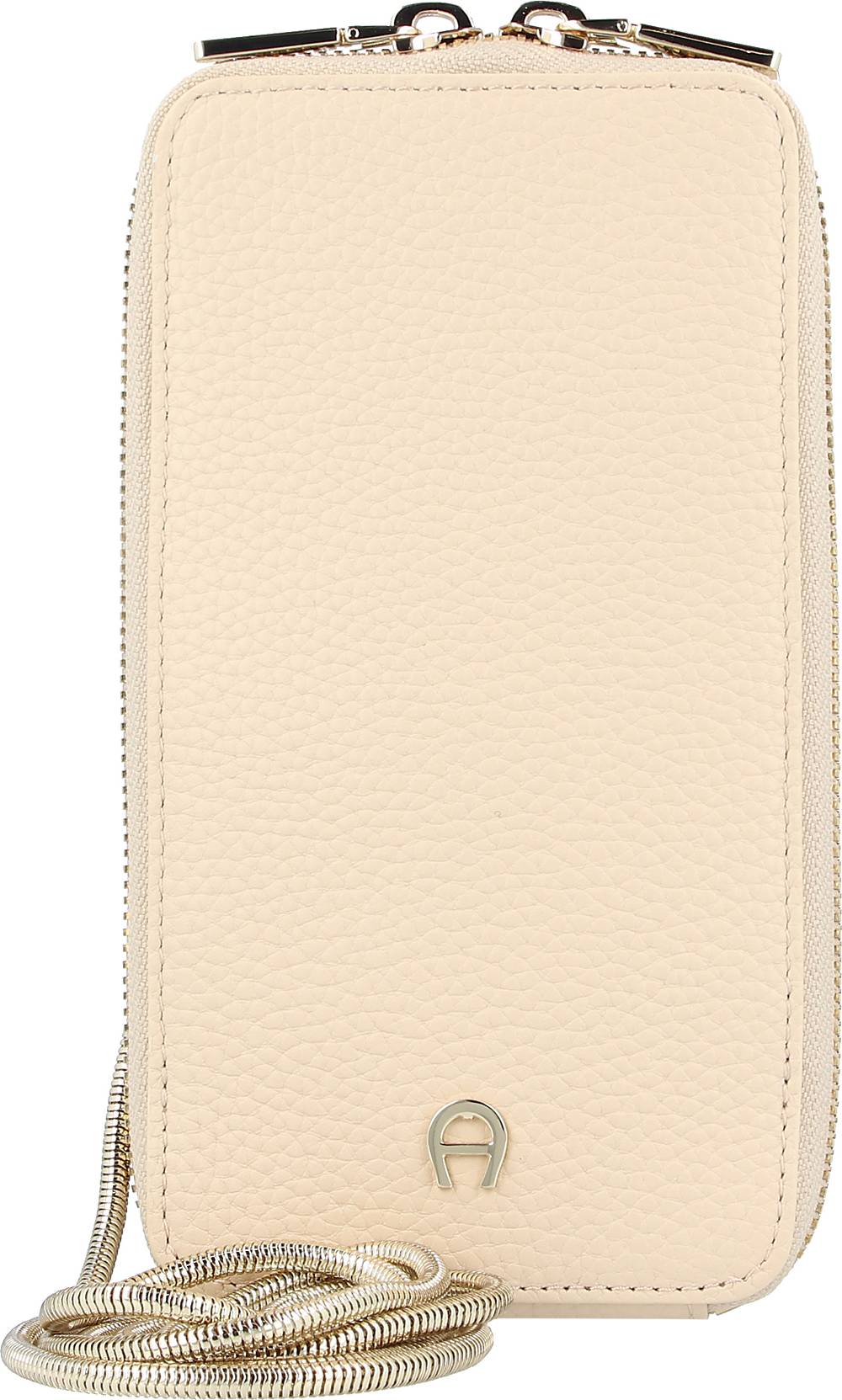 AIGNER, Fashion Handytasche Leder 9 Cm in beige, Handyhüllen & Zubehör für Damen