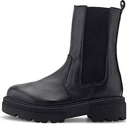 Damen Leicht Gefütterte Plateau Boots Profil-Sohle 837843 Schuhe 
