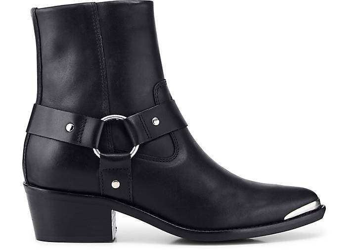 Leather sale western boots