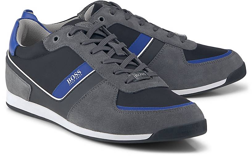 boss glaze trainers dark blue