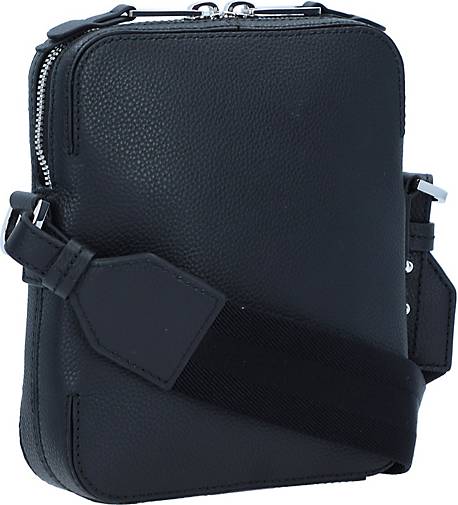 BOSS Umhängetasche Leder 18 cm in schwarz bestellen - 15450201