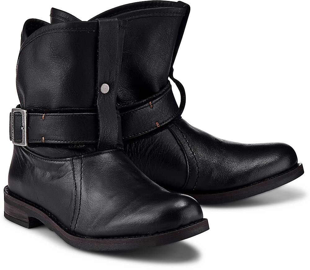 Buffalo, Biker-Boots in schwarz, Stiefeletten für Damen Gr. 36