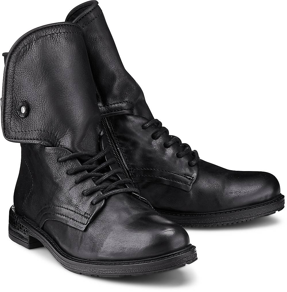 Buffalo, Biker-Boots in schwarz, Stiefeletten für Damen Gr. 36