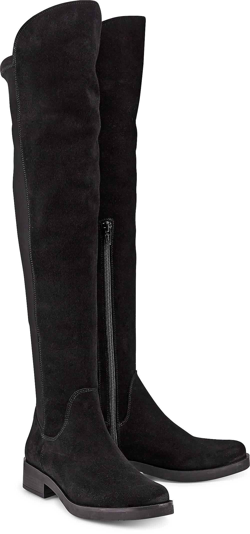 Buffalo, Overknee-Stiefel in schwarz, Stiefel für Damen Gr. 36
