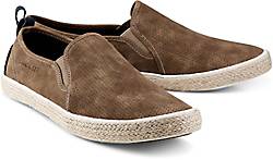 Bugatti Denim Veloursleder-Slipper Bugatti Denim Veloursleder-Slipper