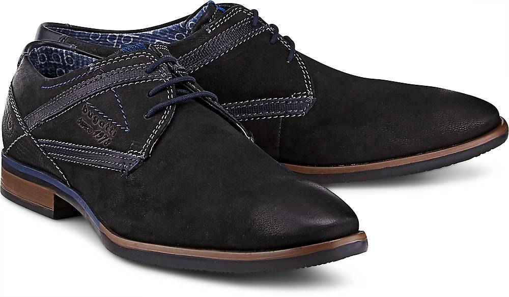 Bugatti, Freizeit-Schnürer in schwarz, Schnürschuhe für Herren Gr. 40