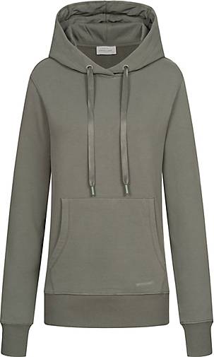 Bottle Green Hoodie DunkelgrÃ¼n Damen Pullover Damen Rundhals