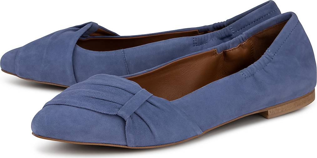 spitze ballerinas blau