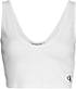 Calvin Klein Crop Top Rib CK-Logo W