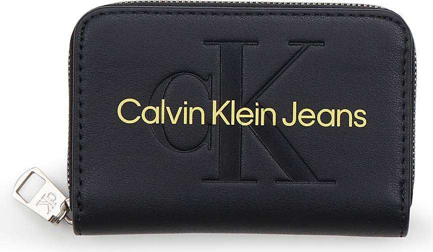 bestellen - Klein in MONO 36296701 Calvin MED schwarz ZIP AROUND SCULPTED Jeans Geldbörse