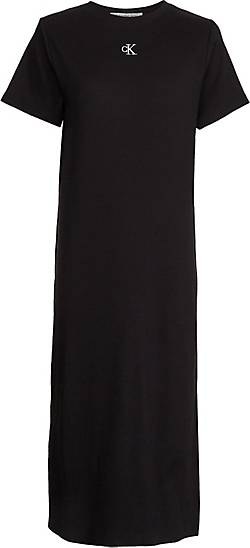 Calvin Klein Shirt-Kleid Rib Long W in schwarz bestellen - 78912201