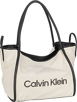 CALVIN KLEIN Damen Tote Bag aus Canvas in Grau