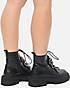 Cesare Gaspari Winterstiefelette Winterstiefel mit Kette