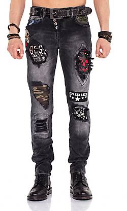 Cipo & Baxx Jeans mit Gürtel in tollem Design Cipo & Baxx Jeans mit Gürtel in tollem Design