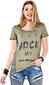 Cipo & Baxx T-Shirt mit asymmetrischem Schnitt
