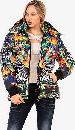 Cipo Baxx Winterjacke mit buntem Allover Print in bunt bestellen