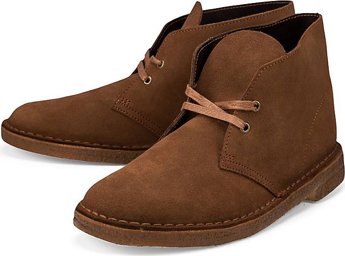 Herren Schuhe Schnürschuhe Clarks Wildleder desert boots in Braun für Herren 