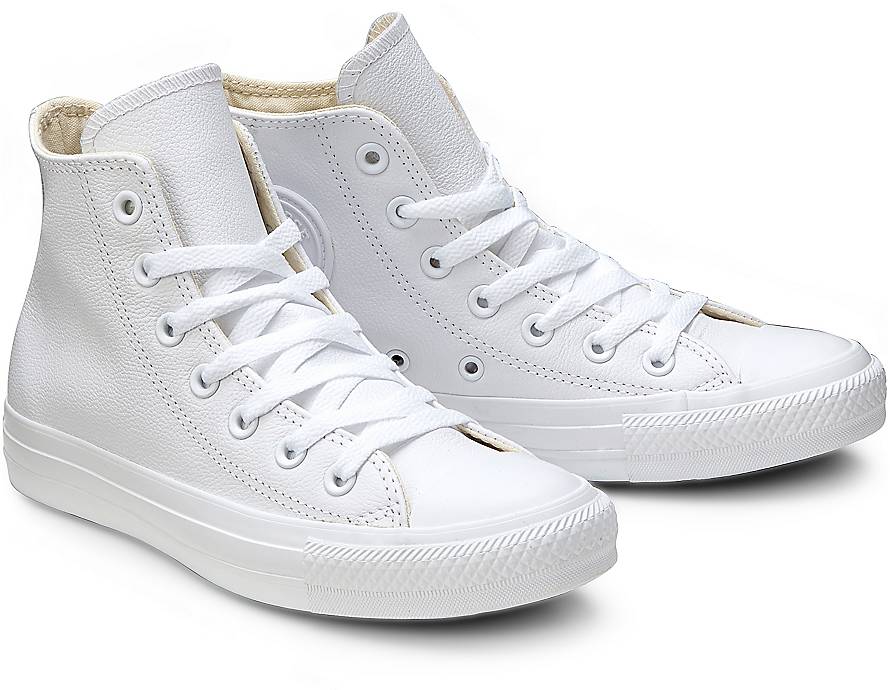 Converse Weiß Leder High schaeferschnauze.de Converse Weiß Leder High schaeferschnauze.de