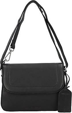 Cowboysbag , City Carlin Schultertasche Leder 27 Cm in schwarz, Schultertaschen für Damen
