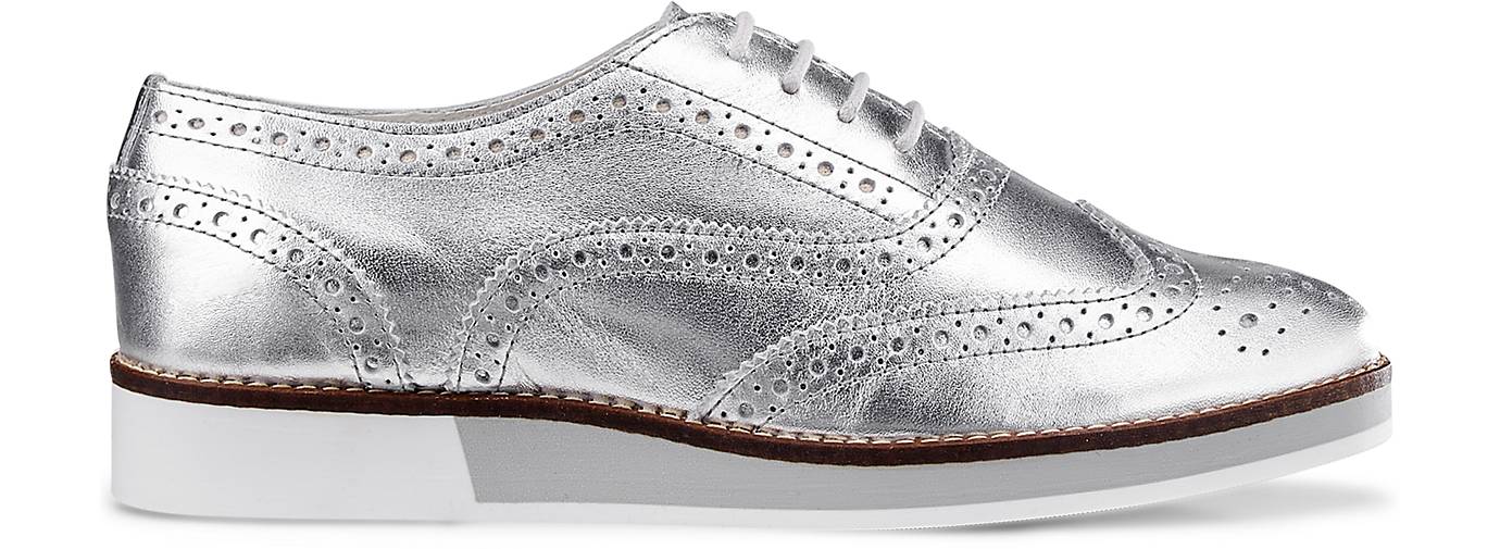 Damen Plateau Damen Silber schnürer Plateau wqPxOX4x