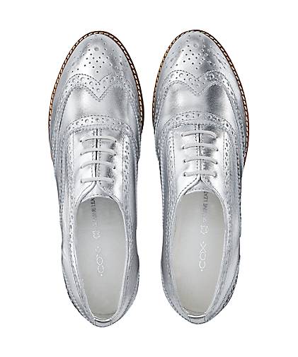 Damen Plateau Damen Silber schnürer Plateau wqPxOX4x