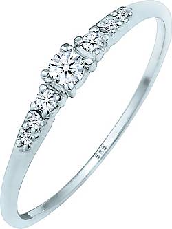 DIAMORE Ring Verlobungsring Diamanten (0.11 ct) 585 Weißgold DIAMORE Ring Verlobungsring Diamanten (0.11 ct) 585 Weißgold
