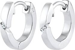Diamore Ohrringe Creolen Basic Diamant (0.04 ct.) 925 Silber Diamore Ohrringe Creolen Basic Diamant (0.04 ct.) 925 Silber