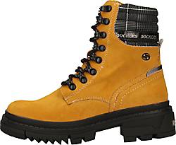 Dockers Schuhe » versandkostenfrei bestellen | GÖRTZ Dockers Schnür Boots gelb | GÖRTZ 46706802