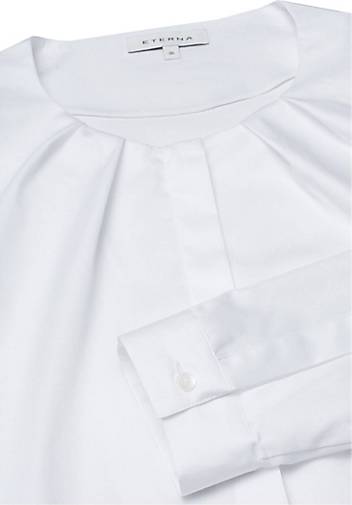weiß Bluse bestellen - Modern Langarm Damen Fit 22336201 in ETERNA