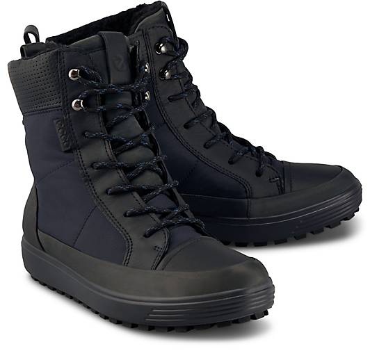 Ecco Boots SOFT 7 TRED W in blau dunkel kaufen | GÖRTZ Ecco Soft 7 Tred GORE TEX® Boots schwarz | Markenschuhe