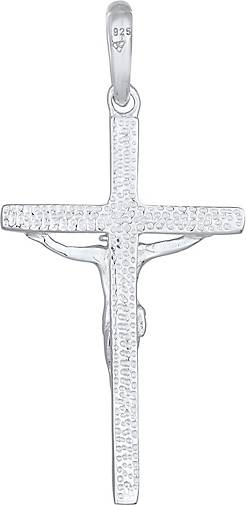 Eurofusioni Kruzifix Anhänger - Versilbert Mit Jesus Barmherzigkeit