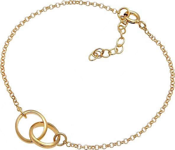 - Erbskette 925 Verbunden bestellen Ringe Kreise in Basic Armband Silber Elli 92857903 gold