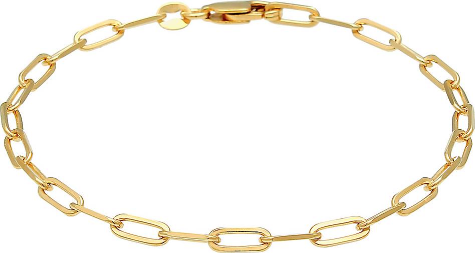 Armband Silber bestellen in 93894901 Elli Oval 925 - Optik Chains gold Chunky Glieder Basic