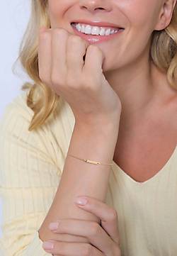 gold Elli Silber gravierbarer bestellen ID-Armband Platte Armband - 20458102 in 925 mit