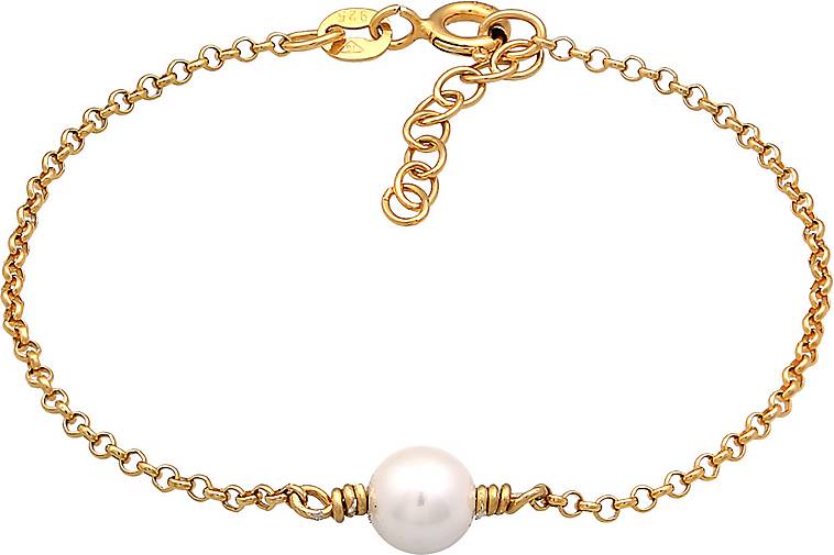 Elli Armband Kids Muschelkernperle Silber 925