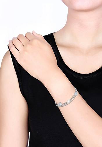 Elli Armband Kugel Elegant synthetischen Silber bestellen 925 - weiß Perlen 97511001 in