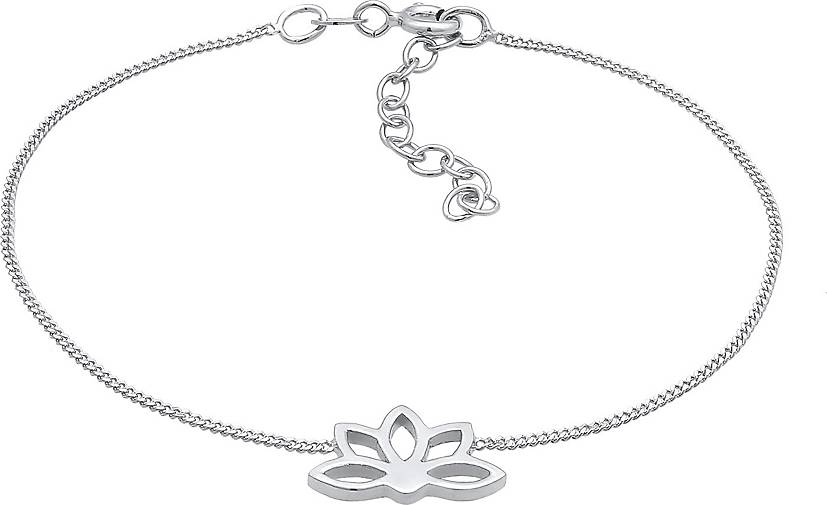 Elli Armband Lotusblume Yoga Blume Spirituell 925 Silber