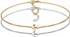 Elli Armband Set Anker Paar Freundschaft Bi-Color 925er Silber