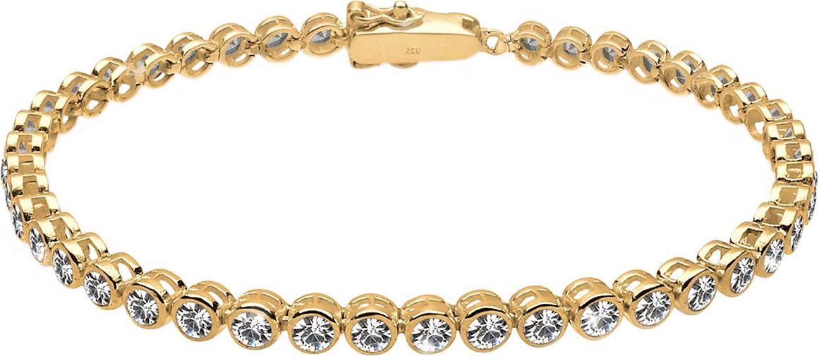 Kristalle Silber - bestellen gold 925 Armband Elli Tennis-Armband 93302202 in