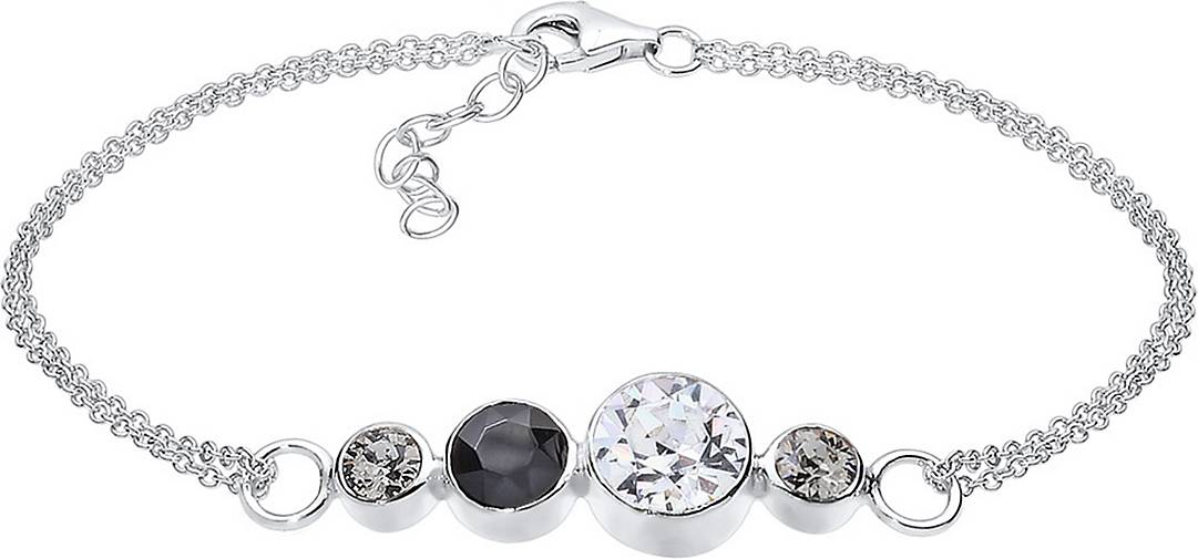 Elli Armband Verspielt Kristalle 925 Sterling Silber In Schwarz Bestellen 20194801