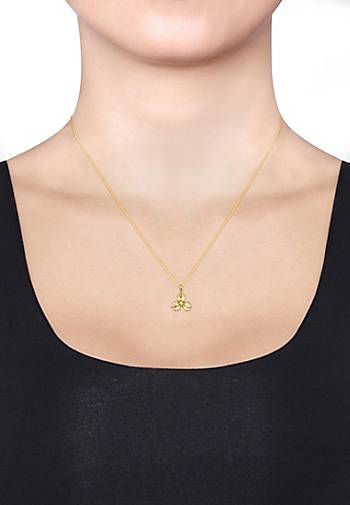 Elli DIAMONDS Halskette 3D in ct.) - Blume Diamant 94150701 585 (0.015 bestellen Gelbgold gold Anhänger