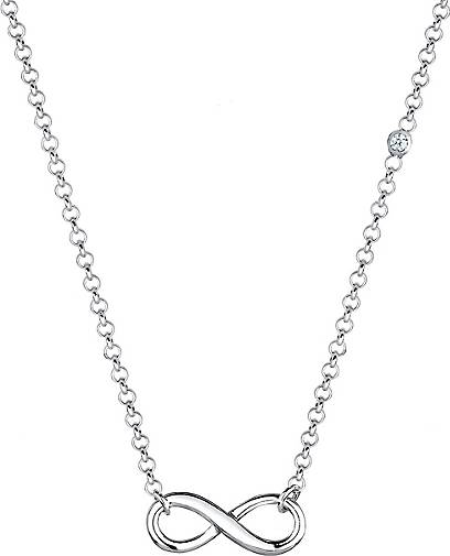 Elli DIAMONDS Halskette Unendlichkeit Diamant (0.015 ct.) 925 Silber