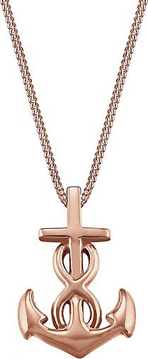 Elli Halskette Anker Infinity Liebe Kreuz 925 Silber
