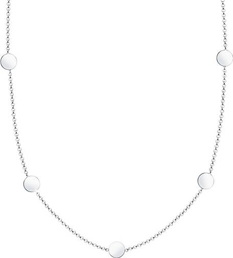 Elli Halskette Erbskette Plättchen Geo Kreis Basic 925er Silber