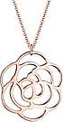 Elli Halskette Erbskette Rose Blume Cut Out Floral 925 Silber