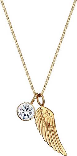 Elli Halskette Flügel Solitär Swarovski® Kristalle 925 Silber Elli Halskette Flügel Solitär Swarovski® Kristalle 925 Silber