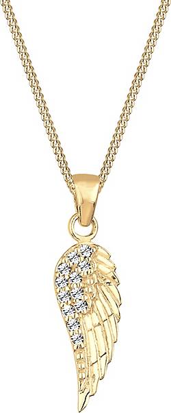Elli Halskette Flügel Swarovski® Kristalle Elegant 925 Silber Elli Halskette Flügel Swarovski® Kristalle Elegant 925 Silber