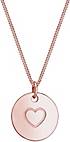 Elli Halskette Herz Münze Love Geo Platte 925er Sterling Silber