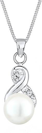 Elli Halskette Infinity Perle Kristalle 925 Silber